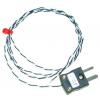 Termočlánek s odkrytým spojem RS232/0517 2 m kabel Kalibrováno typ J PFA 2 m sonda 1/0.5 mm na 250 °C IEC, RoHS