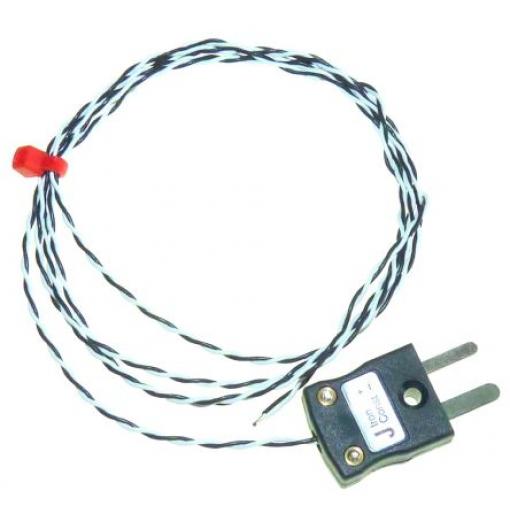 Termočlánek s odkrytým spojem RS232/0517 2 m kabel Kalibrováno typ J PFA 2 m sonda 1/0.5 mm na 250 °C IEC, RoHS
