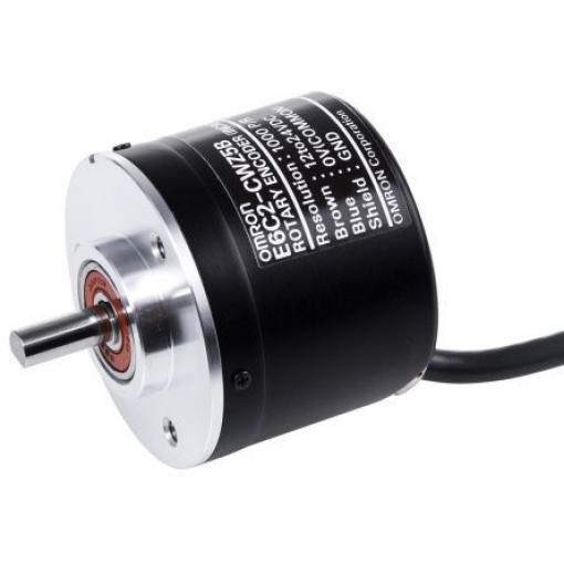 Přírůstkový kodér, řada: E6C2-C Přírůstkové Otevřený kolektor PNP 24V dc 6000 rpm 2000 ppr Pevný IP64 Omron 6 mm
