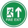 RS PRO Konec znamení, Vinyl FIRE EXIT, Bílá Angličtina
