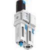 FRL, řada: MS, přípojka portu: 1/4 in Ruční odvod velikost filtrace 40 μm Festo Integrovaný ukazatel tlaku