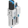 FRL, řada: MS, přípojka portu: 1/4 in Ruční odvod velikost filtrace 40 μm Festo Integrovaný ukazatel tlaku