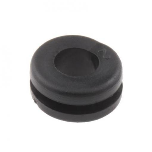 Kabelová průchodka, řada: PLIO Kabelová průchodka průměr kabelu 6 mm až 6 mm Polyvinylchlorid Černá RS PRO 9 mm