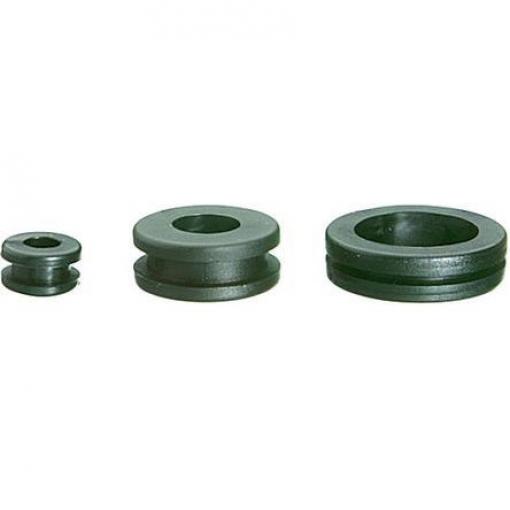 Kabelová průchodka, řada: DK Kabelová průchodka průměr kabelu 6 mm až 6 mm Polyvinylchlorid Černá SES Sterling