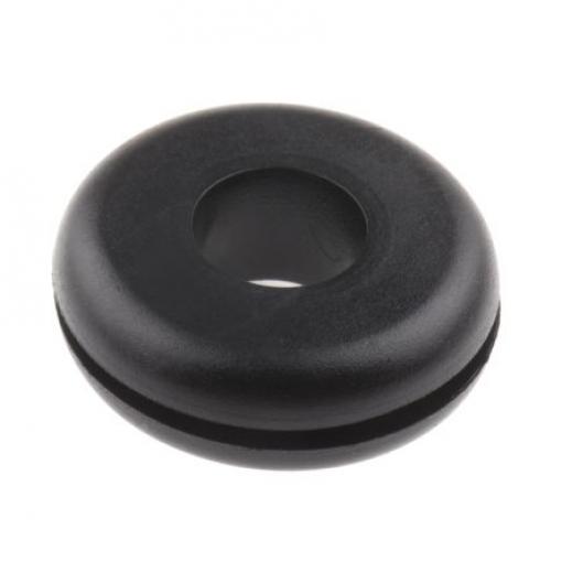 Kabelová průchodka, řada: PLIO Kabelová průchodka průměr kabelu 7 mm až 7 mm Polyvinylchlorid Černá RS PRO 14 mm