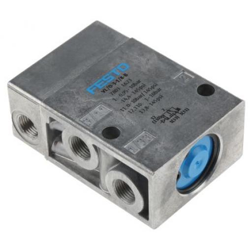 Pneumatický solenoidový ventil 3/2 běžně zavřený, řada: VL G Pneumatický, max. průtok: 500 L/min Festo