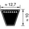 Hnací řemen SPA OPTIBELT 1400 mm, délka: 1355 mm SPA 1400, Pryž 70 °C -40 °C, řada: SK