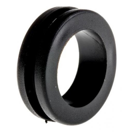 Kabelová průchodka, řada: PLIO Kabelová průchodka průměr kabelu 18 mm až 18 mm Polyvinylchlorid Černá RS PRO 22 mm