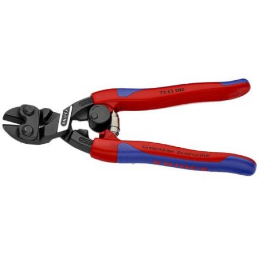 Kompaktní štípací kleště 72 62 200, celková délka: 200 mm, Plastové, kapacita řezání: 6 mm, Plastové Knipex