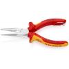 Kleště s dlouhými čelistmi 1, celková délka: 160 mm, Vanadová elektrická ocel délka čelistí 50mm Kulatý Knipex Splňuje