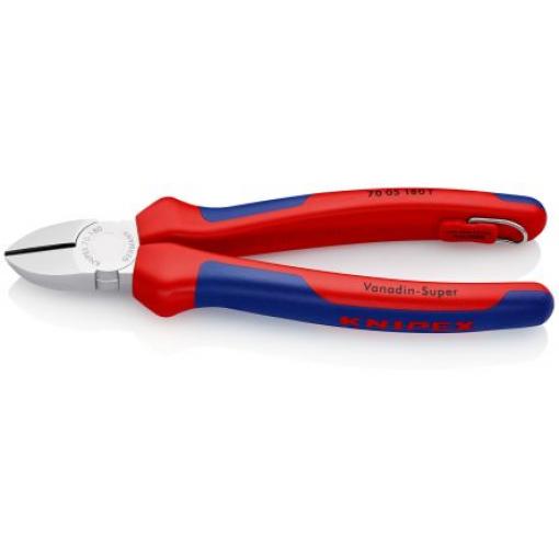 Diagonální řezačka, celková délka: 180 mm, Chrom vanadiová elektrická ocel kapacita řezání 4mm, číslo modelu: Knipex Ne