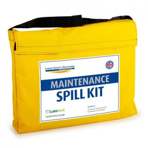 Sada na rozlité kapaliny 50 L, obsah sady: 1x Čistý štítek na brašnu pro údržbu 160 mm x 60 mm, 5x Černá vázací páska 30