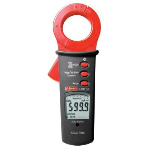 Klešťový měřicí přístroj 100A ac, CAT III 300 V RS PRO ILCM06R, s ISO kalibrací
