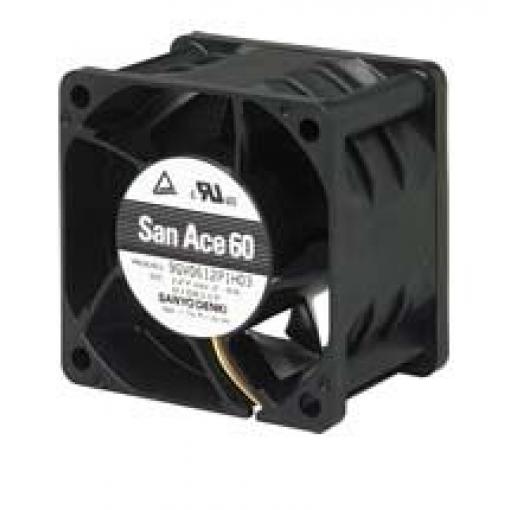Sanyo Denki Axiální ventilátor, řada: San Ace 9GV, průtok vzduchu: 142.2 m³/h 33.6 W 24 V dc 1.4 A 60 mm 60 mm 38 mm