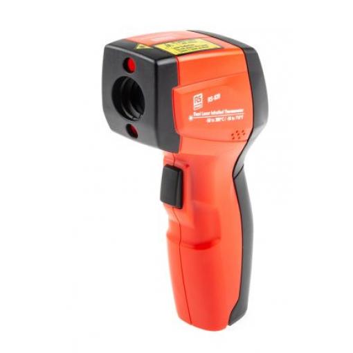 RS PRO Infračervený teploměr -50 °C, Max Teplota 380 °C, přesnost: ±1 %, Fahrenheit, F, °C