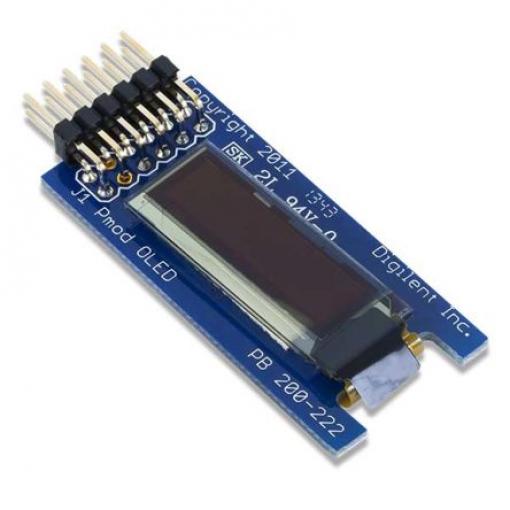 Displej OLED, řada: Pmod OLED Modrá Aktivní matice 128 x 32 pixel Grafika Digilent SPI