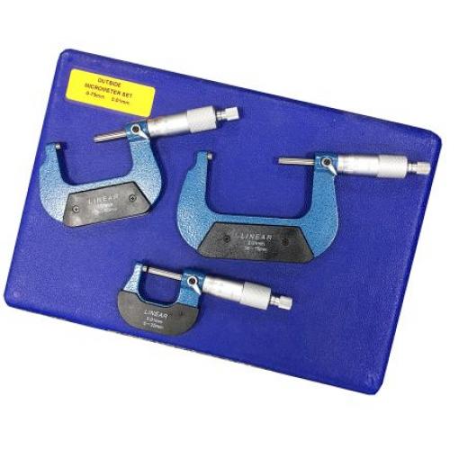 Mikrometr Externí, Obojí, max. měření: 75 mm RS PRO