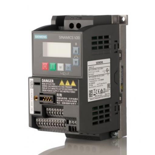 Měnič kmitočtu, řada: SINAMICS V20 0.25 kW 1 550Hz 240 V IP20 Siemens 1.7 A