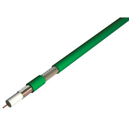 Koaxiální kabel, Zelená Polyvinylchlorid 100 m 75 Ω RS PRO