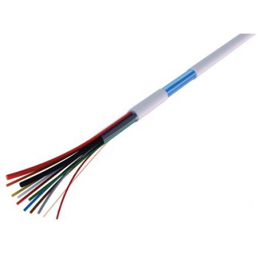 Ovládací kabel, řada: Tranxalarm 6žilový Polyvinylchlorid plášť RS PRO Stíněný 100 m, Bílá