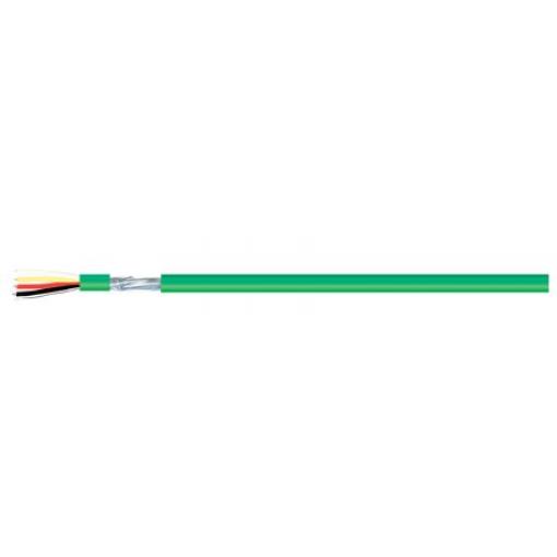 Datový kabel, řada: Bus 4žilový, 300 V Polyvinylchlorid plášť 0.8 mm² 20 AWG, vnější průměr: 6 mm RS PRO Stíněný 100 m,