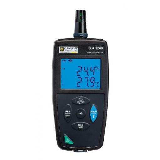 Vlhkoměr, číslo modelu: CA 1246 P01654246 Chauvin Arnoux, 60 °C 2% RH + 1 digit, rozsah vlhkosti: 98 %RH