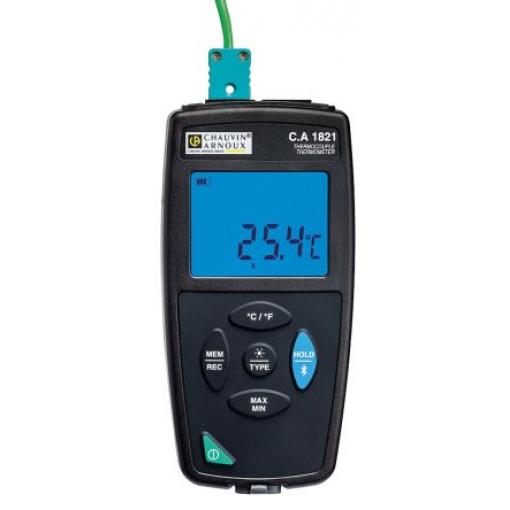 Digitální teploměr Kabelový P01654821, přesnost: 0.1% + 0.6°C °C, F, Fahrenheit, typ sondy: Typ S, Typ R, Typ E, K, Typ