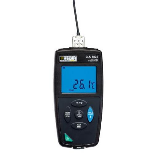 Digitální teploměr Kabelový P01654823, přesnost: ±0.1°C °C, Fahrenheit, F, typ sondy: PT1000, PT100 1, rozsah teploty:
