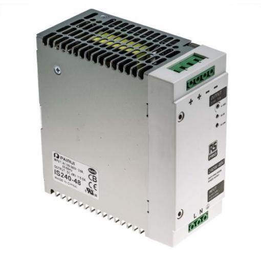 RS PRO Napájecí zdroj na lištu DIN, počet výstupů: 1 Spínaný režim 264V ac 5 A St. 55V dc 240 W