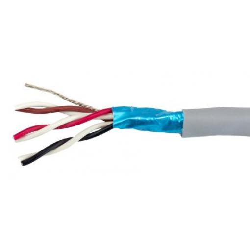 Datový kabel, řada: Ecogen Ecocable Mini, MPPE, 300 V 0.15 mm², chování ohně: Bez halogenů Alpha Wire 305 m, Šedá
