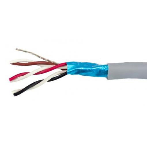 Datový kabel, řada: Ecogen Ecocable Mini, MPPE, 300 V 0.61 mm², chování ohně: Bez halogenů Alpha Wire 305 m, Šedá
