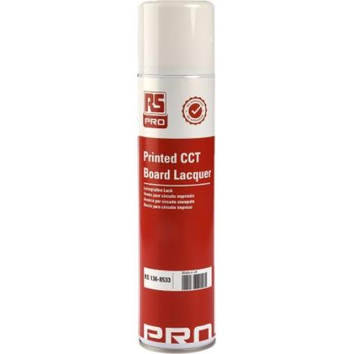 Povrchová úprava plošných spojů, Průhledné Akrylát, 400 ml, Ochrana elektrických obvodů Aerosol 45kV/mm RS PRO