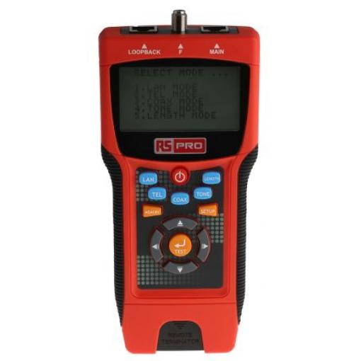 Tester síťových kabelů Tester kabelů RS PRO Koaxiální, Cat6a, STP, UTP, LAN, Cat5e, Kat6