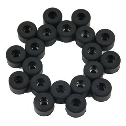 Příslušenství skříně RS PRO, Pryž Stopy Skříně z extrudovaného hliníku 10 mm 16 mm