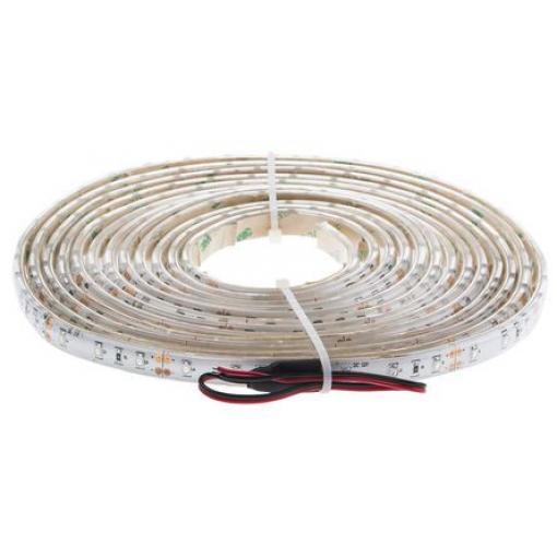 RS PRO Páska LED, řada: LS, počet diod LED/metr: 60, Červená, délka pásky: 5 m, 24 V, napájení na měřidlo: 4.8 W, šířka