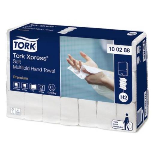 Tork Papírový ručník, Xpress Soft 340 x 212 (Unfolded) mm, 85 x 212 (Folded) mm Složený 110 archů 2