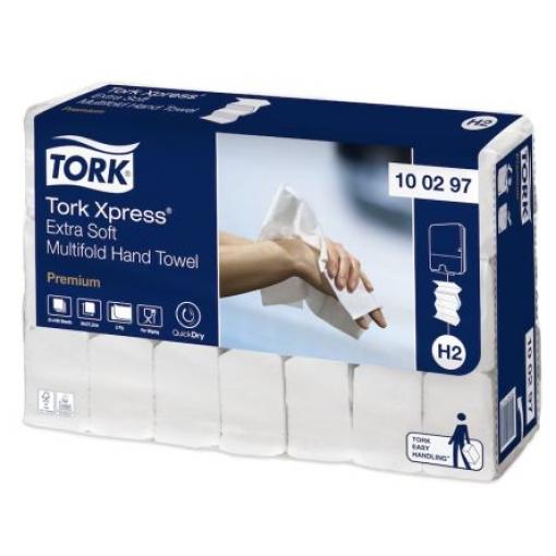 Tork Papírový ručník, Xpress 340 x 212 (Unfolded) mm, 85 x 212 (Folded) mm Složený 100 archů 2