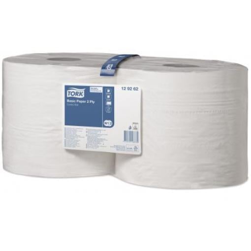 Tork Papírový ručník, Tork Basic Paper 2 Ply 340 m x 235 mm Role 971 archů 1