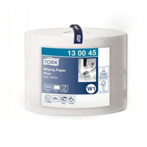 Tork Papírový ručník, Wiping Paper Plus 510 m x 235 mm Role 1500 archů 2