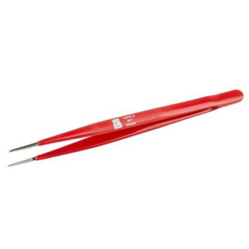 Pinzeta, celková délka: 155 mm, Uhlíková ocel vroubkovaná špička  RS PRO