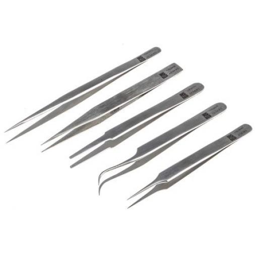 Sada pinzet Antimagnetický, Nerezová ocel RS PRO
