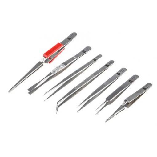 Sada pinzet Antimagnetický, Nerezová ocel RS PRO