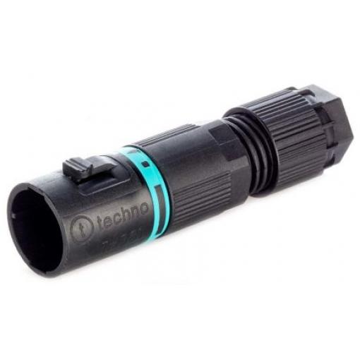 RS PRO Konektor pro osvětlení, řada: TeePlug Kabel Vnější Konektor Tee Plug Šroubová 10A, IP68 barva Černá, formát pólů: