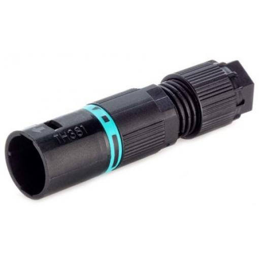 RS PRO Konektor pro osvětlení, řada: TeePlug Kabel Vnější Konektor Tee Plug Šroubová 10A, IP68 barva Černá, formát pólů: