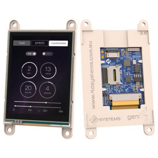 Barevný displej LCD SK-gen4-IoD-28T, řada: gen4 71.12 mm Dotykový displej 240 x 320 pixel podsvícení LED rozhraní UART