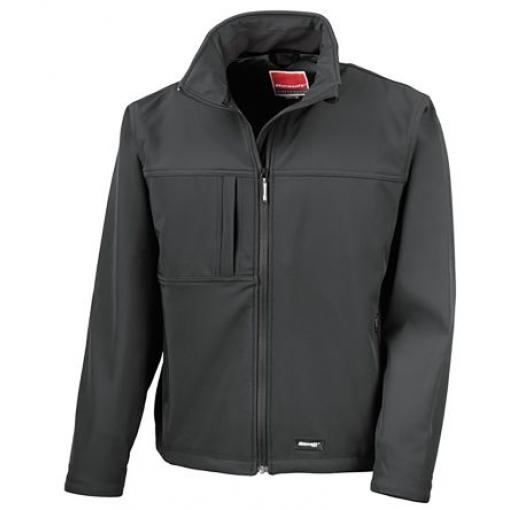 RS PRO Bunda Softshell pánská, SC: S, Černá Vodotěsný No