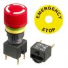 APEM A01ES-D Uvolnění kroucením Tlačítko nouzového vypínače 16 mm 2 NC IP40, IP65