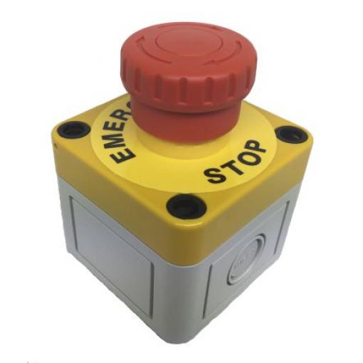 APEM A02ES-H Uvolnění kroucením Tlačítko nouzového vypínače Montáž do panelu 22 mm 2 NC IP20, IP65