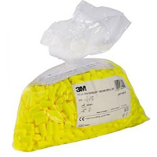 3M E.A.R Ušní zátky, řada: Soft Yellow Neons Jednorázový, Žlutá, Polyuretan 34 dB EN 352:2020 500