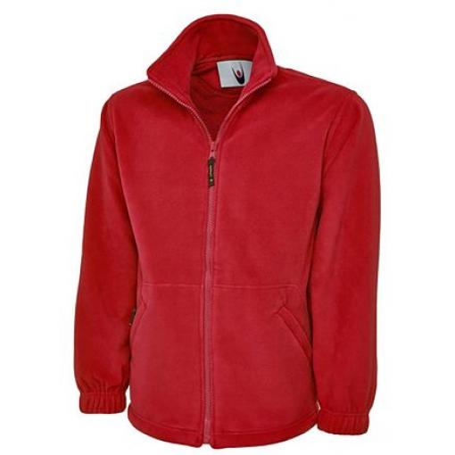 Flísová bunda Unisex, SC: S, Červená, Polyester RS PRO, Fleece, EUR: 96 → 101cm, UK: S
